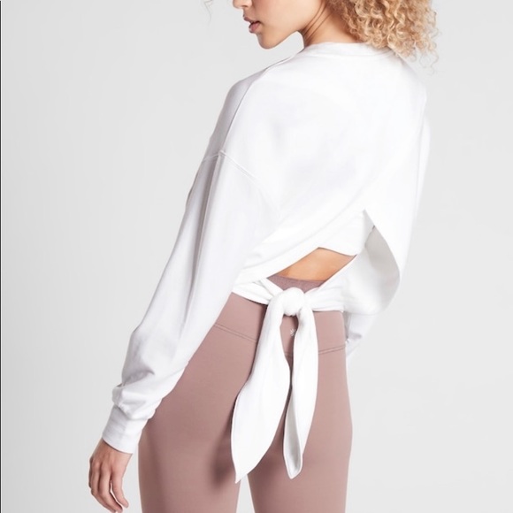Athleta Tops - Athleta Yoga Tieback Sweatshirt